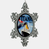 Ornement Flocon De Neige Poster d'art Titanic RMS (Gauche)