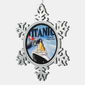 Ornement Flocon De Neige Poster d'art Titanic RMS (Vue impression)