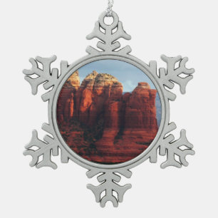 Ornement Flocon De Neige Pot de café nuageux Rock à Sedona Arizona