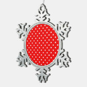 Ornement Flocon De Neige Pot rouge (Vue impression)