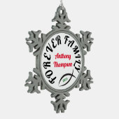 Ornement Flocon De Neige Pour toujours cadeau chrétien d'adoption de (Gauche)