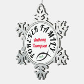 Ornement Flocon De Neige Pour toujours cadeau chrétien d'adoption de (Vue impression)