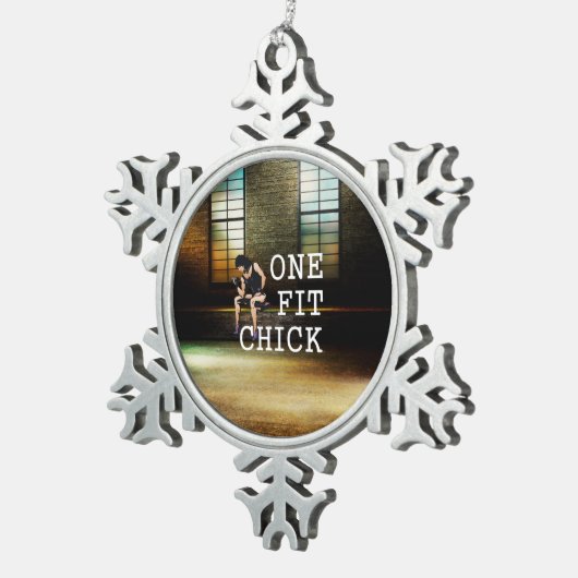 Ornement Flocon De Neige Poussin convenable du PRINCIPAL un (Vue impression)