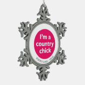 Ornement Flocon De Neige Poussin de pays (Gauche)