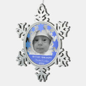 Ornement Flocon De Neige Premier Hanoukka personnalisé (Vue impression)