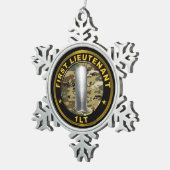Ornement Flocon De Neige Premier Lieutenant 1LT (Vue impression)