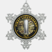 Ornement Flocon De Neige Premier Lieutenant 1LT (Devant)