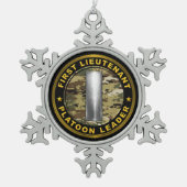 Ornement Flocon De Neige Premier Lieutenant 1LT Chef de section (Devant)