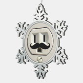 Ornement Flocon De Neige Prise de courant de moustache (Vue impression)
