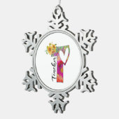 Ornement Flocon De Neige Professeur d'art (Vue impression)