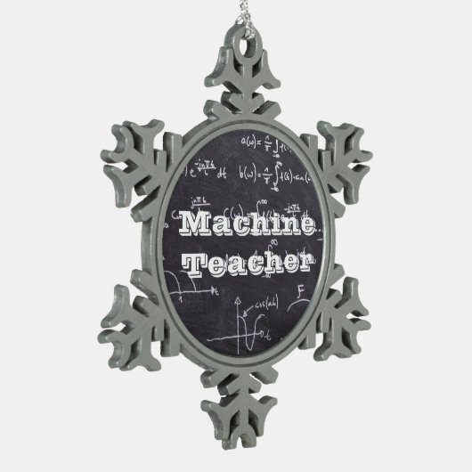 Ornement Flocon De Neige Professeur de machine (Gauche)