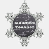Ornement Flocon De Neige Professeur de machine (Devant)
