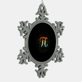 Ornement Flocon De Neige Professeur de mathématiques Cute Pi (Gauche)