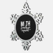 Ornement Flocon De Neige Professeur de mathématiques Équipe d'enseignants d (Vue impression)