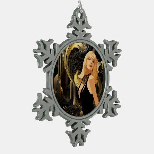 ORNEMENT FLOCON DE NEIGE PUISSANCE DE BEAUTÉ #3 (Gauche)