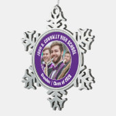 Ornement Flocon De Neige Purple High School Marching Band Cadeau photo (Vue impression)