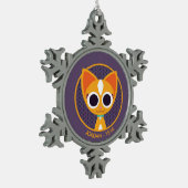 Ornement Flocon De Neige Purrl le chat (Gauche)