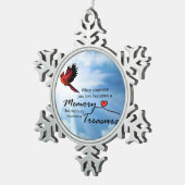 Ornement Flocon De Neige Quand quelqu'un que vous aimez, cardinal (Vue impression)