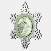 Ornement Flocon De Neige Quartier D'État De L'Idaho (Vue impression)