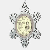 Ornement Flocon De Neige Quartier d'État de l'Ohio (Vue impression)