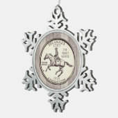 Ornement Flocon De Neige Quartier d'État du Delaware (Vue impression)