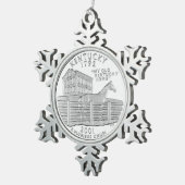 Ornement Flocon De Neige Quartier d'État du Kentucky (Vue impression)