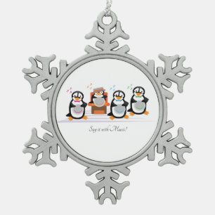 Ornement Flocon De Neige Quatuor Barbershop