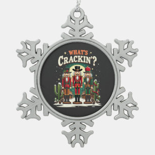 Ornement Flocon De Neige Qu'est-ce que Cactus Cactus Cactus Noël drôle