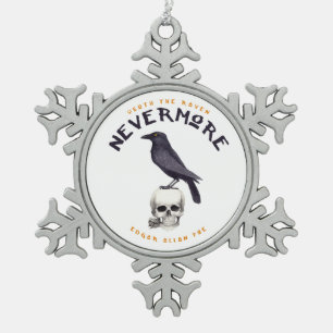 Ornement Flocon De Neige Quoth Raven plus jamais - Edgar Allan Poe