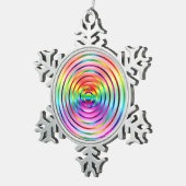 Ornement Flocon De Neige Rainbow (Vue impression)