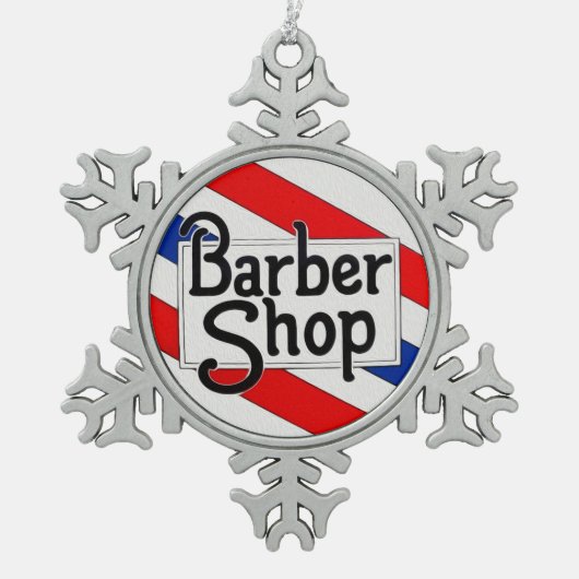 Ornement Flocon De Neige Raseur-coiffeur (Devant)