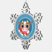 Ornement Flocon De Neige Reba la vache (Vue impression)