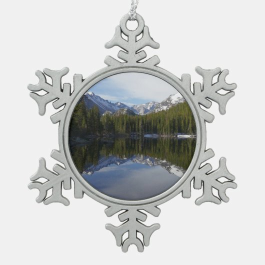 Ornement Flocon De Neige Reflet de Bear Lake II (Devant)