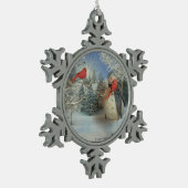 Ornement Flocon De Neige Refroidissement avec des amis (Gauche)