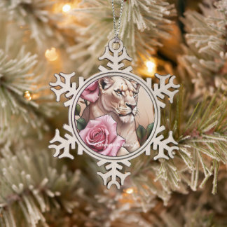 Ornement Flocon De Neige "Regal Bloom"