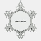 Ornement Flocon De Neige Remove This Text & Add Your Own Design (Devant)