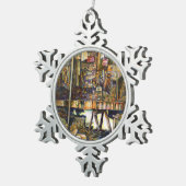 Ornement Flocon De Neige Rend la créativité plus éclatante (Vue impression)