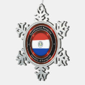 Ornement Flocon De Neige Republic of Paraguay (Vue impression)