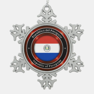 Ornement Flocon De Neige République du Paraguay