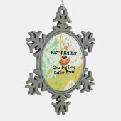 Ornement Flocon De Neige Retraite: Une grosse pause café (Gauche)