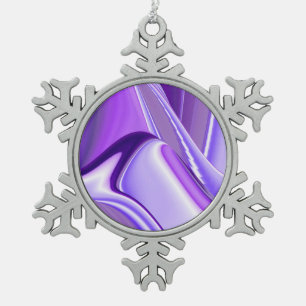 Ornement Flocon De Neige Rêve de fleurs de neige violette