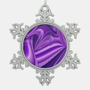 Ornement Flocon De Neige Rêve de fleurs de neige violette