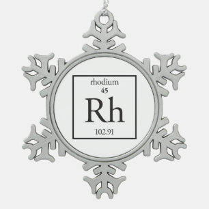 Ornement Flocon De Neige Rhodium