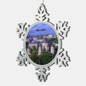 Ornement Flocon De Neige Riga, Lettonie, paysage urbain (Vue impression)