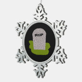 Ornement Flocon De Neige RIP Tombstone Orament (Vue impression)