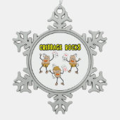 Ornement Flocon De Neige Rocks de Cribbage (Devant)