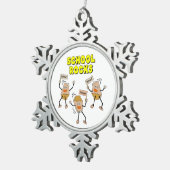 Ornement Flocon De Neige Rocks scolaires (Vue impression)