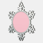 Ornement Flocon De Neige rose (Vue impression)