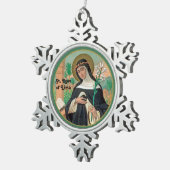 Ornement Flocon De Neige Rose de Lima (Détail; K 48) (Vue impression)