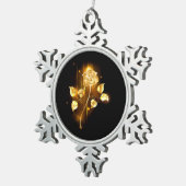 Ornement Flocon De Neige Rose d'or ( rose d'or ) (Vue impression)